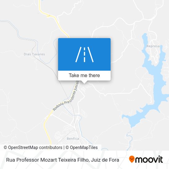 Rua Professor Mozart Teixeira Filho map