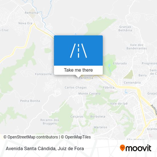 Avenida Santa Cândida map