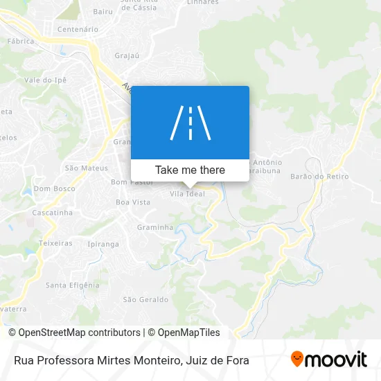 Rua Professora Mirtes Monteiro map