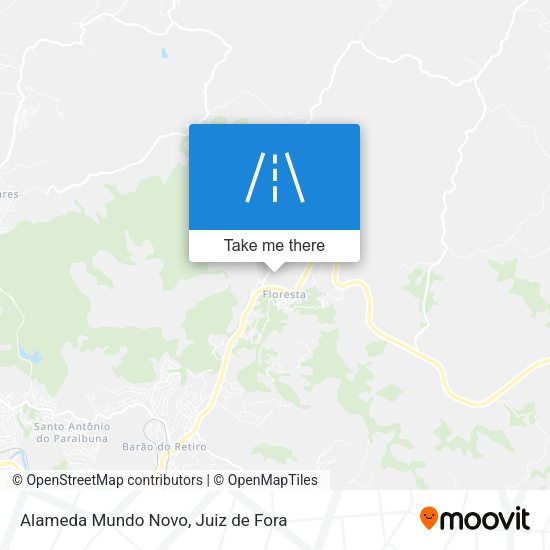 Alameda Mundo Novo map