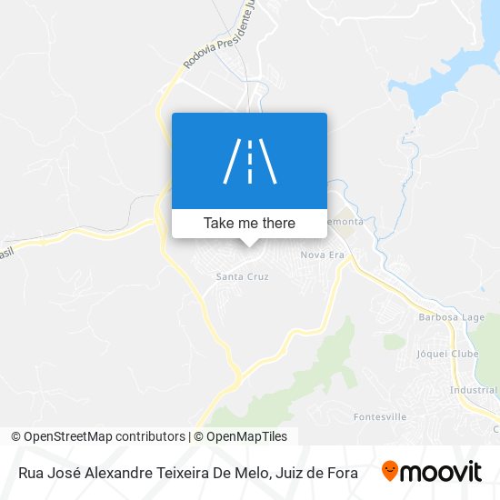 Rua José Alexandre Teixeira De Melo map