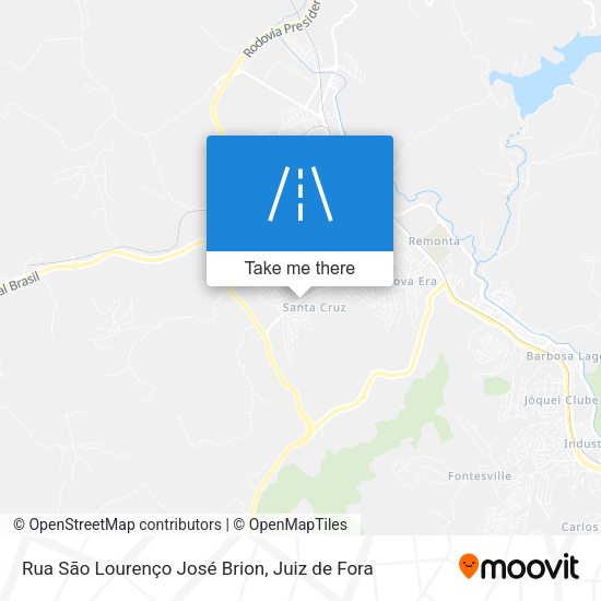 Rua São Lourenço José Brion map