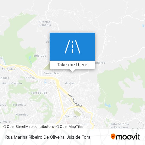 Mapa Rua Marina Ribeiro De Oliveira