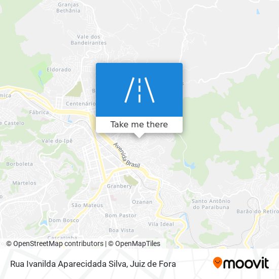 Mapa Rua Ivanilda Aparecidada Silva