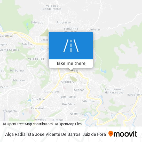 Alça Radialista José Vicente De Barros map