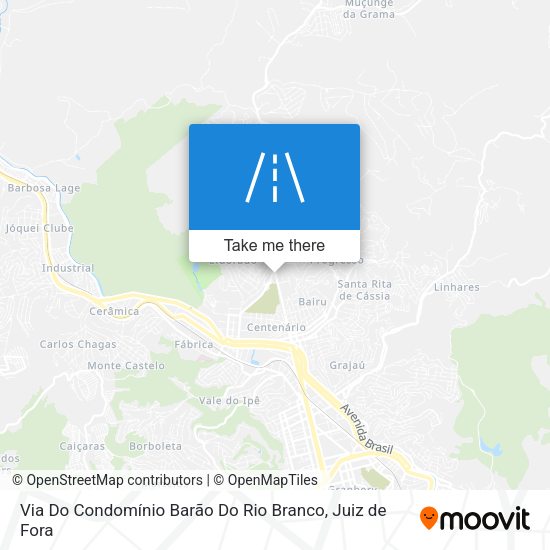 Via Do Condomínio Barão Do Rio Branco map