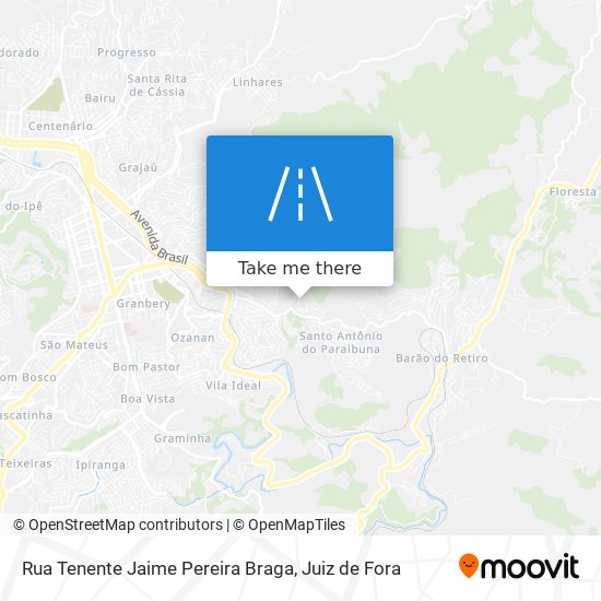 Mapa Rua Tenente Jaime Pereira Braga