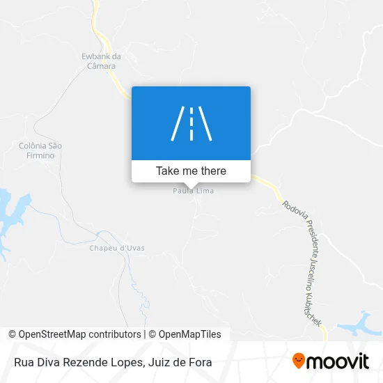 Rua Diva Rezende Lopes map