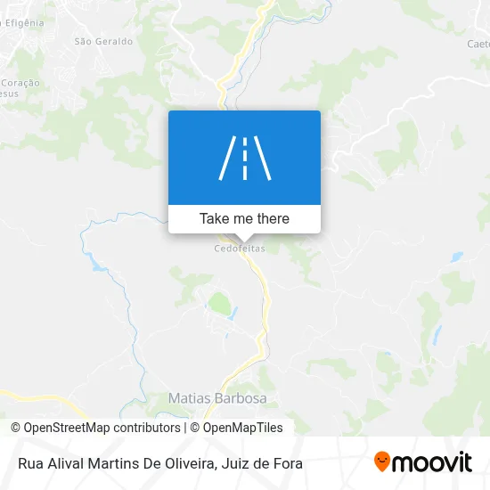 Rua Alival Martins De Oliveira map