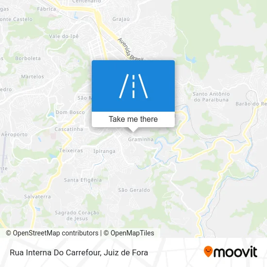 Rua Interna Do Carrefour map