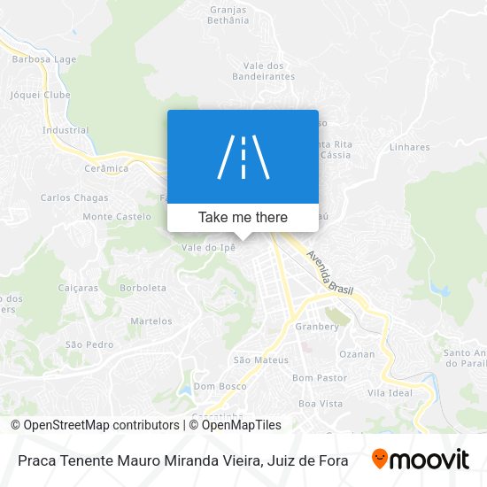 Praca Tenente Mauro Miranda Vieira map