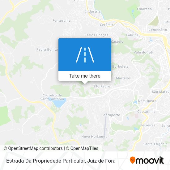 Estrada Da Propriedede Particular map