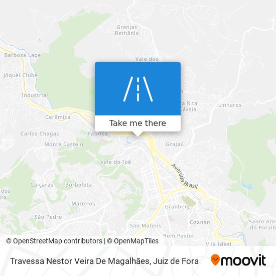 Mapa Travessa Nestor Veira De Magalhães