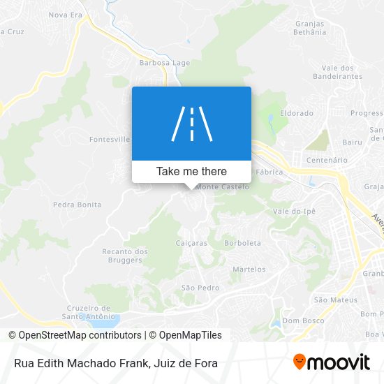 Rua Edith Machado Frank map