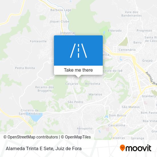 Alameda Trinta E Sete map