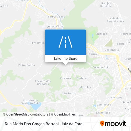 Rua Maria Das Graças Bortoni map