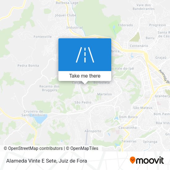 Alameda Vinte E Sete map