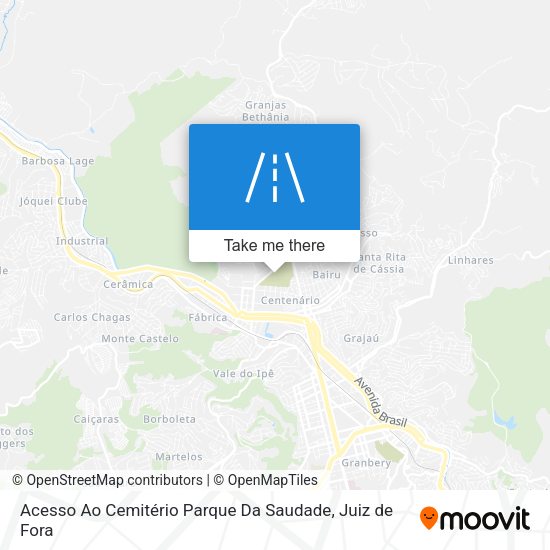 Acesso Ao Cemitério Parque Da Saudade map