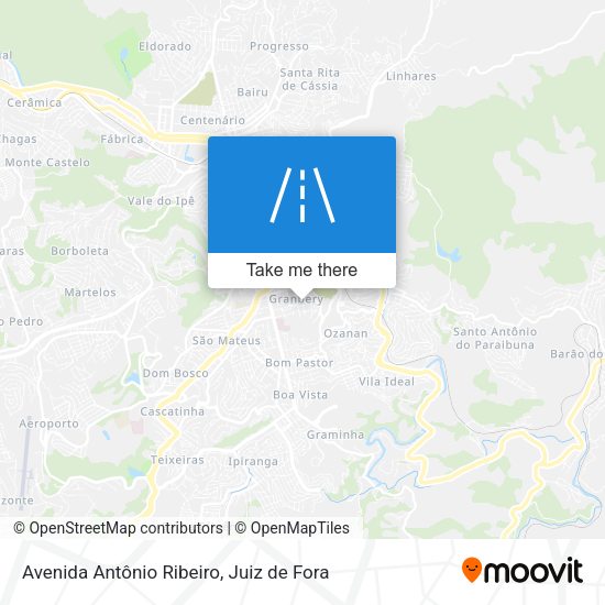 Avenida Antônio Ribeiro map