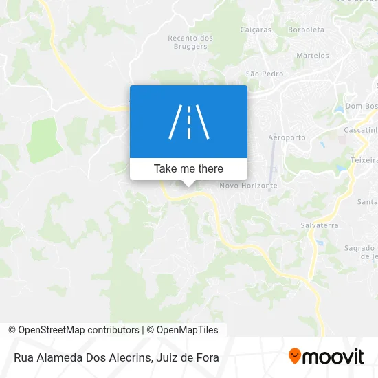 Rua Alameda Dos Alecrins map