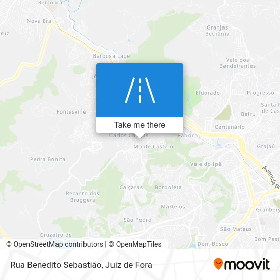 Rua Benedito Sebastião map