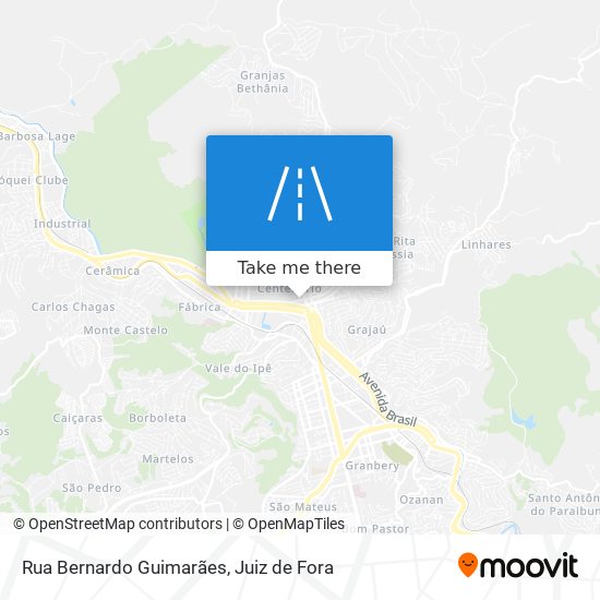 Rua Bernardo Guimarães map