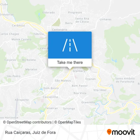 Rua Caiçaras map