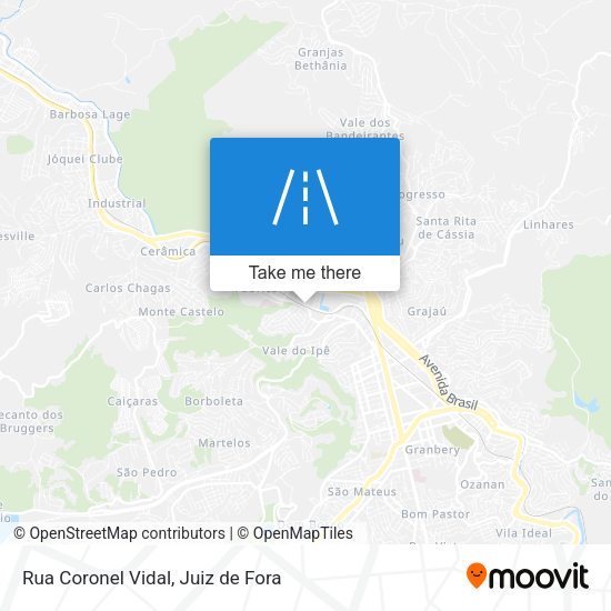 Mapa Rua Coronel Vidal