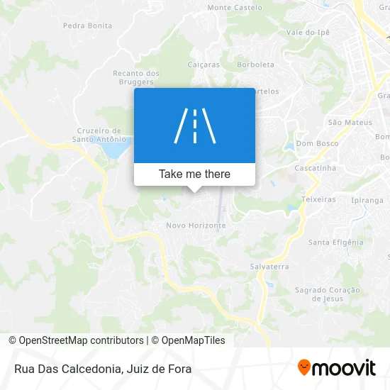 Rua Das Calcedonia map