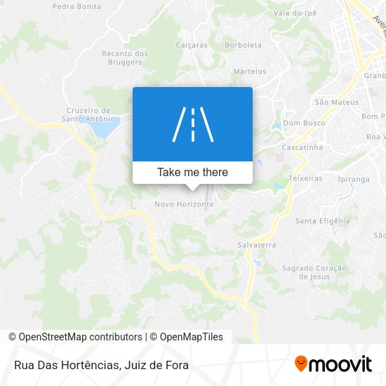 Rua Das Hortências map