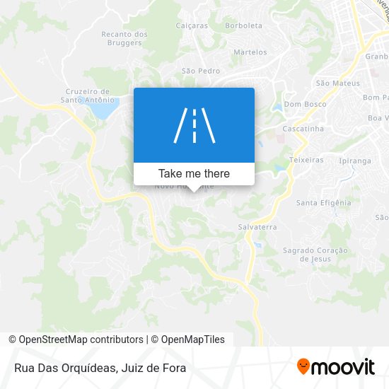 Rua Das Orquídeas map