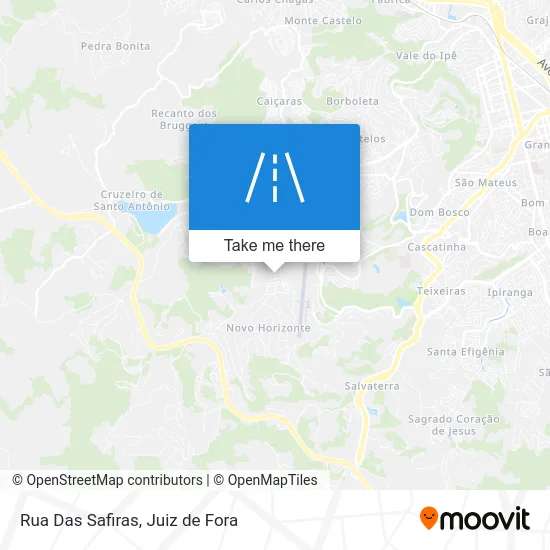 Rua Das Safiras map