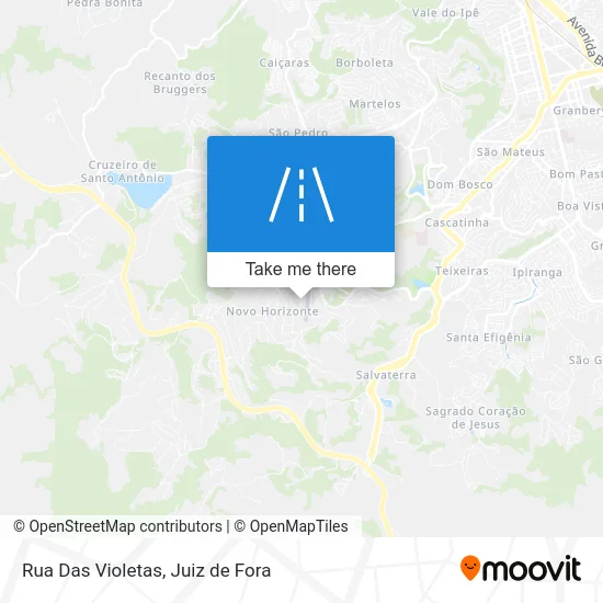 Rua Das Violetas map