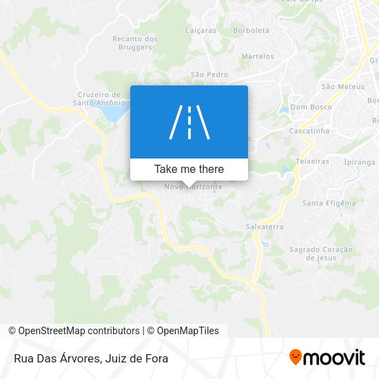 Rua Das Árvores map