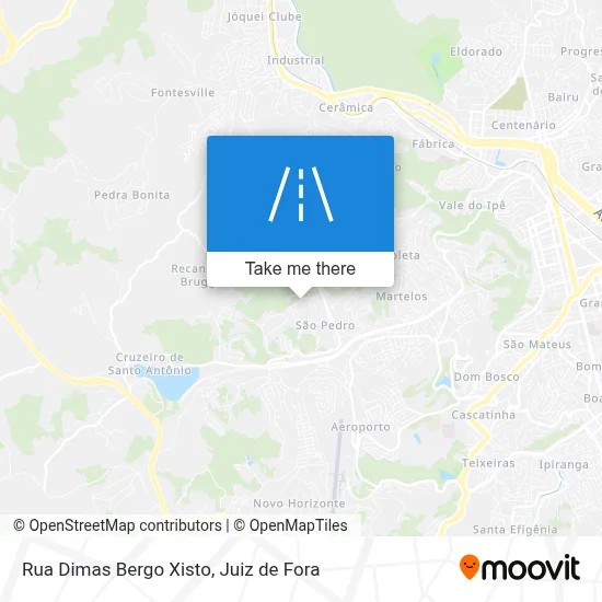 Rua Dimas Bergo Xisto map