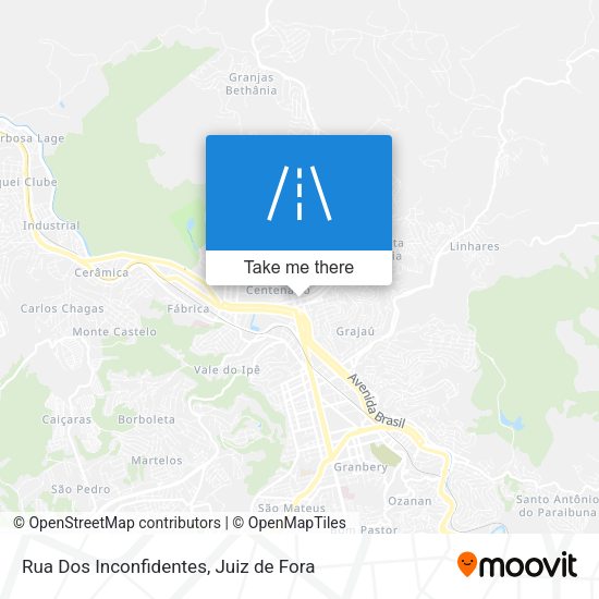 Rua Dos Inconfidentes map