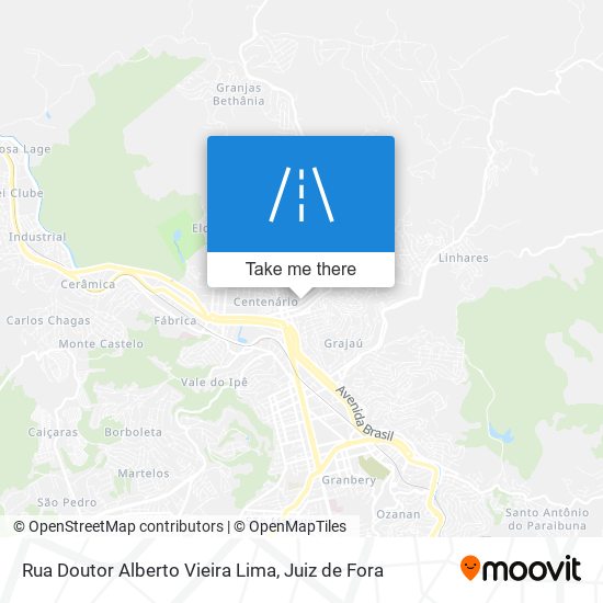 Mapa Rua Doutor Alberto Vieira Lima