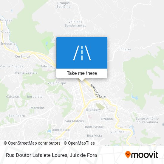 Rua Doutor Lafaiete Loures map