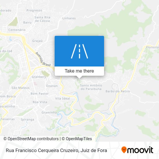 Rua Francisco Cerqueira Cruzeiro map