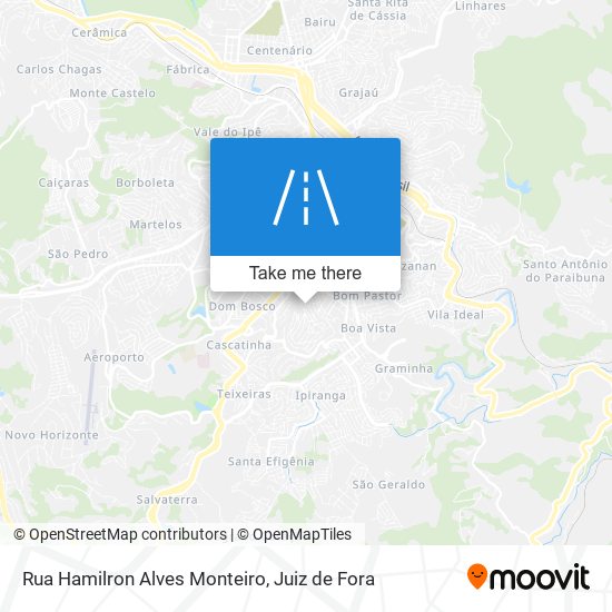 Mapa Rua Hamilron Alves Monteiro