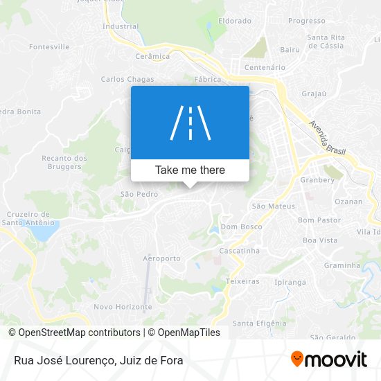 Rua José Lourenço map