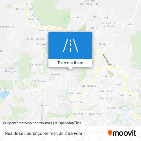 Rua José Lourenço Kelmer map
