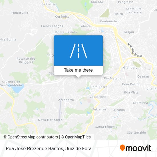 Rua José Rrezende Bastos map