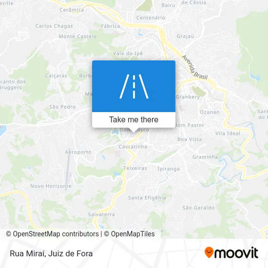 Rua Miraí map