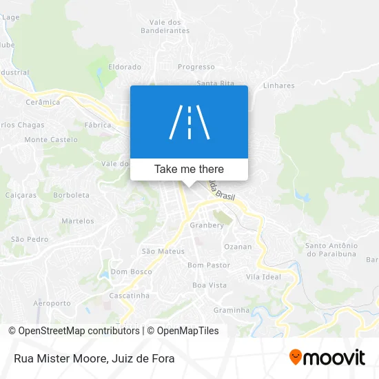 Rua Mister Moore map