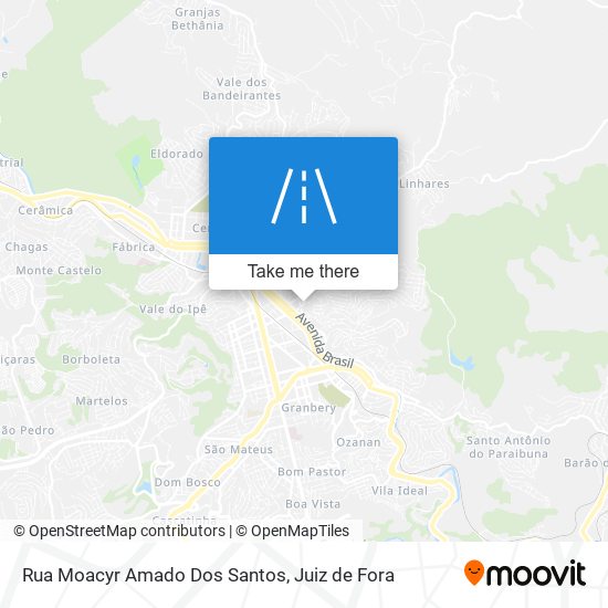 Mapa Rua Moacyr Amado Dos Santos