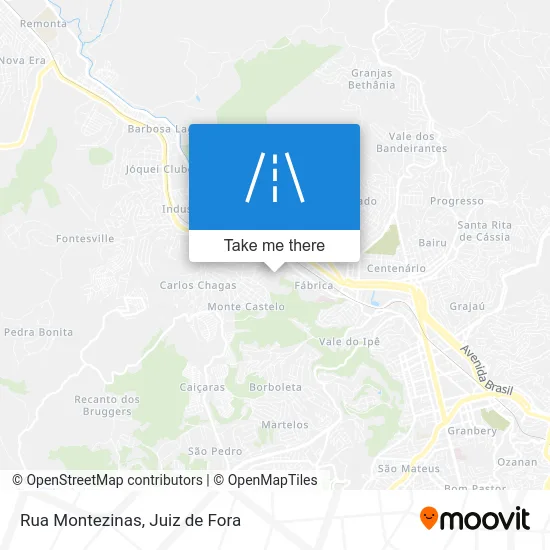 Rua Montezinas map