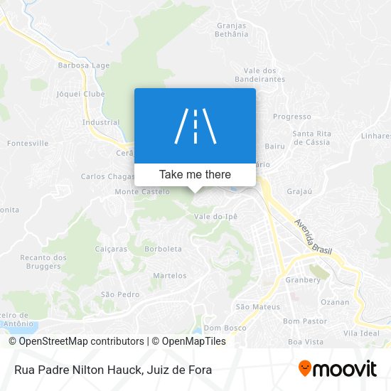 Rua Padre Nilton Hauck map