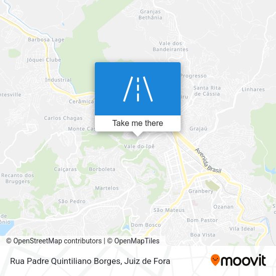 Rua Padre Quintiliano Borges map