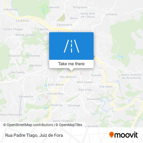 Rua Padre Tiago map